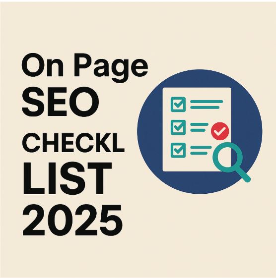 on page SEO checklist 2025