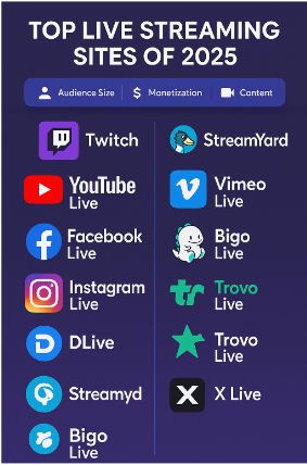 live streaming sites