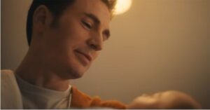 Avengers Doomsday trailer inspired cinematic scene showing powerful superheroes standing in a destroyed futuristic city under a dark stormy sky