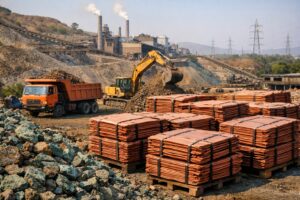 Hindustan copper share price rally driven by rising copper price today and strong global copper demand