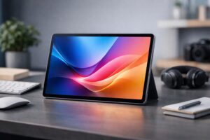 Redmi Pad 2 Pro tablet showcasing large 12.1-inch display, premium metal design and modern Android tablet features