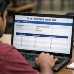 TS TET response sheet 2026 download page showing provisional answer key and candidate response details