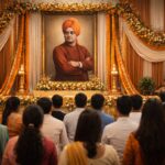 Vivekananda Jayanti celebration marking National Youth Day with Swami Vivekananda portrait and youth participation