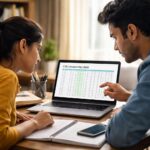 Candidates checking CTET answer key 2026 for Paper 1 and Paper 2 on laptop after official release