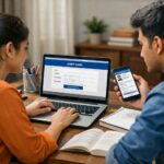 ctet.nic.in admit card 2026 download page displayed on laptop screen showing CBSE CTET hall ticket access for candidates