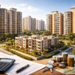 mhada lottery 2026 Pune housing draw concept showing modern affordable housing buildings and real estate analysis environment representing mhada pune housing scheme