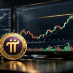 Pi Network price rebound concept with crypto charts showing Bitcoin approaching $70K resistance level