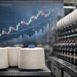 Shree Ram Twistex IPO news concept showing Indian textile manufacturing facility with cotton yarn spools and industrial spinning machinery representing upcoming public issue