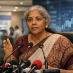 Finance Minister Nirmala Sitharaman speaking on sitharaman public sector bank merger decision and PSU banking reforms in India.