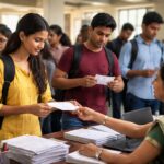 tgbieht.cgg.gov.in Telangana inter exams 2026 hall ticket official update students collecting admit cards from college