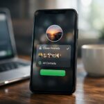 WhatsApp Close Friends feature concept showing smartphone with private Status sharing interface and selective audience privacy controls