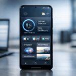 Xiaomi HyperOS 3 update interface shown on Xiaomi smartphone displaying new AI features, system UI improvements, and Android-based software upgrade in a modern tech environment