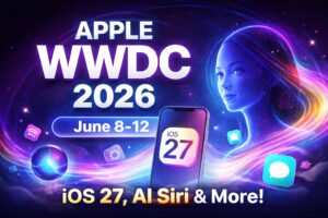 Apple WWDC 2026 event showcasing iOS 27 and AI-powered Siri updates