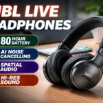 JBL Live Headphones with AI noise cancelling and spatial audio features