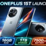 OnePlus 15T launch smartphone showing compact design and large battery