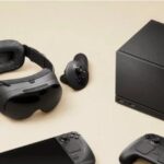 Valve Steam Machine 2026 gaming console with redesigned Steam controller and Steam Frame VR headset