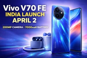 Vivo V70 FE India launch Monsoon Blue glow design smartphone