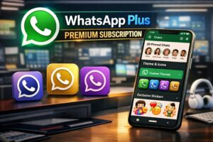 WhatsApp Plus premium subscription customization features and pinned chats interface