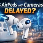 AirPods with cameras concept showing Apple AI earbuds with advanced sensors and spatial computing features