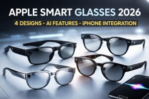 Apple smart glasses 2026 with four stylish designs and AI features