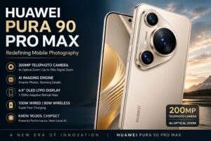 Huawei Pura 90 Pro Max with 200MP telephoto camera and premium flagship design