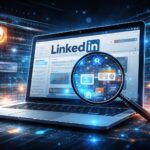 LinkedIn browser surveillance tracking digital user data illustration