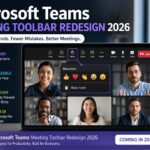 Microsoft Teams meeting toolbar redesign 2026 updated interface