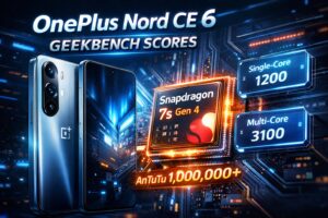 OnePlus Nord CE 6 Geekbench Snapdragon 7s Gen 4 benchmark performance
