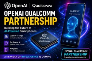 OpenAI Qualcomm partnership AI smartphone concept with advanced AI chip and intelligent assistant