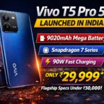 Vivo T5 Pro 5G with 9020mAh battery, Snapdragon processor and 90W fast charging launched in India