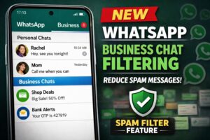 WhatsApp business chat filtering feature separating business messages to reduce spam and improve inbox organization