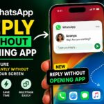WhatsApp reply without opening app floating chat bubbles feature