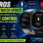COROS smartwatch update showing new voice control features, Pace Strategy, hill alerts, and advanced fitness tracking on COROS sports watches in 2026