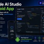 Alt Text: Google AI Studio Android app interface showing AI-powered Android app development with Gemini AI integration