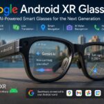 Google Android XR Glasses showcasing Gemini AI powered augmented reality smart wearable technology