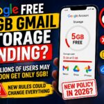 Google free 15GB Gmail storage ending with new 5GB cloud storage policy for Gmail users in 2026