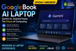 GoogleBook AI laptop with Gemini I