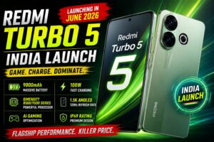 Redmi Turbo 5 India launch smartphone with 9000mAh battery, AMOLED display and 100W fast charging features