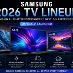 Samsung 2026 TV lineup featuring Vision AI OLED TVs, Neo QLED displays, and premium smart entertainment features