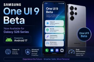 Samsung One UI 9 Beta update running on Galaxy S26 with Android 17 AI features and Galaxy AI enhancements