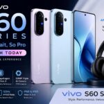 Vivo S60 series smartphone with 7200mAh battery and premium ANC over-ear headphones during official launch event