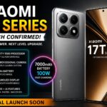 Xiaomi 17T Series smartphone featuring Leica camera setup, AMOLED display, flagship AI features, and massive 7000mAh battery upgrade.