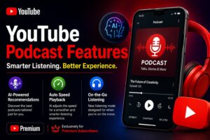 YouTube Podcast Features AI-powered podcast listening tools for Premium subscribers