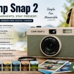 Camp Snap 2 screen-free camera with creative filters and kid-friendly features designed for digital detox photography and family adventures.
