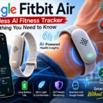 Google Fitbit Air screenless AI fitness tracker featuring advanced health monitoring, sleep tracking, and recovery insights