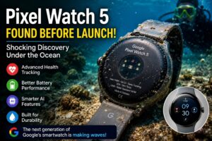 Pixel Watch 5 smartwatch discovered before launch showing Google's upcoming wearable design and advanced health tracking features