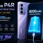 Realme P4R smartphone with 8000mAh battery and 5G connectivity