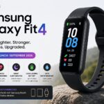 Samsung Galaxy Fit4 fitness tracker featuring AMOLED display, advanced health tracking, GPS support, and long battery life