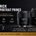 Viltrox EVO Portrait Primes featuring AF 75mm f1.8 EVO and AF 90mm f2.2 EVO lenses for APS-C mirrorless cameras