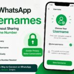 WhatsApp Usernames privacy feature showing how users can chat without sharing their phone number on Android and iPhone